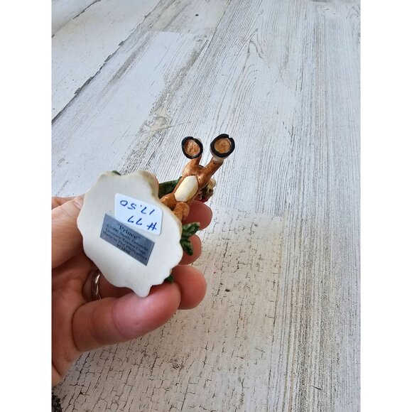 Enesco Prince reindeer North Pole village deer ziminecki 1986 figurine Xmas deco - Picture 7 of 7